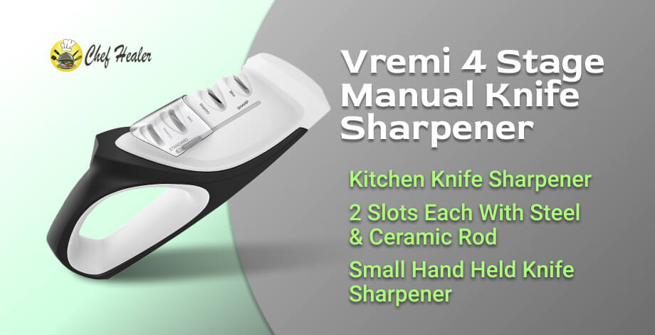 Vremi 4 Stage  Manual Knife Sharpener