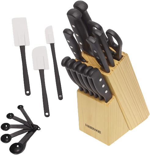 <strong>Farberware Stainless Steel Knife Set</strong>