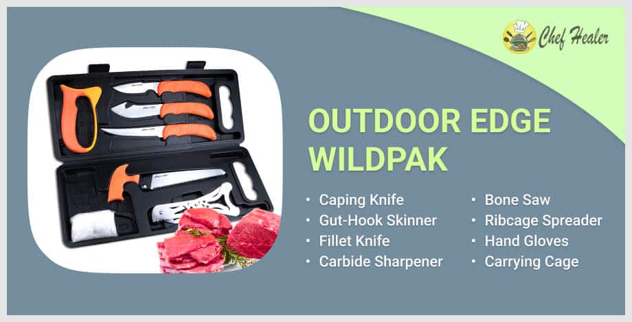 Outdoor Edge WildPak 8 Piece Knife Set